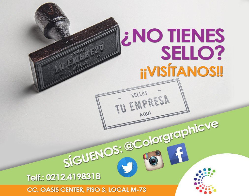 colorgraphicve's tweet image. Si eres maestro y no tienes sello propio busca el tuyo en #Colorgraphic y hazte notar.
