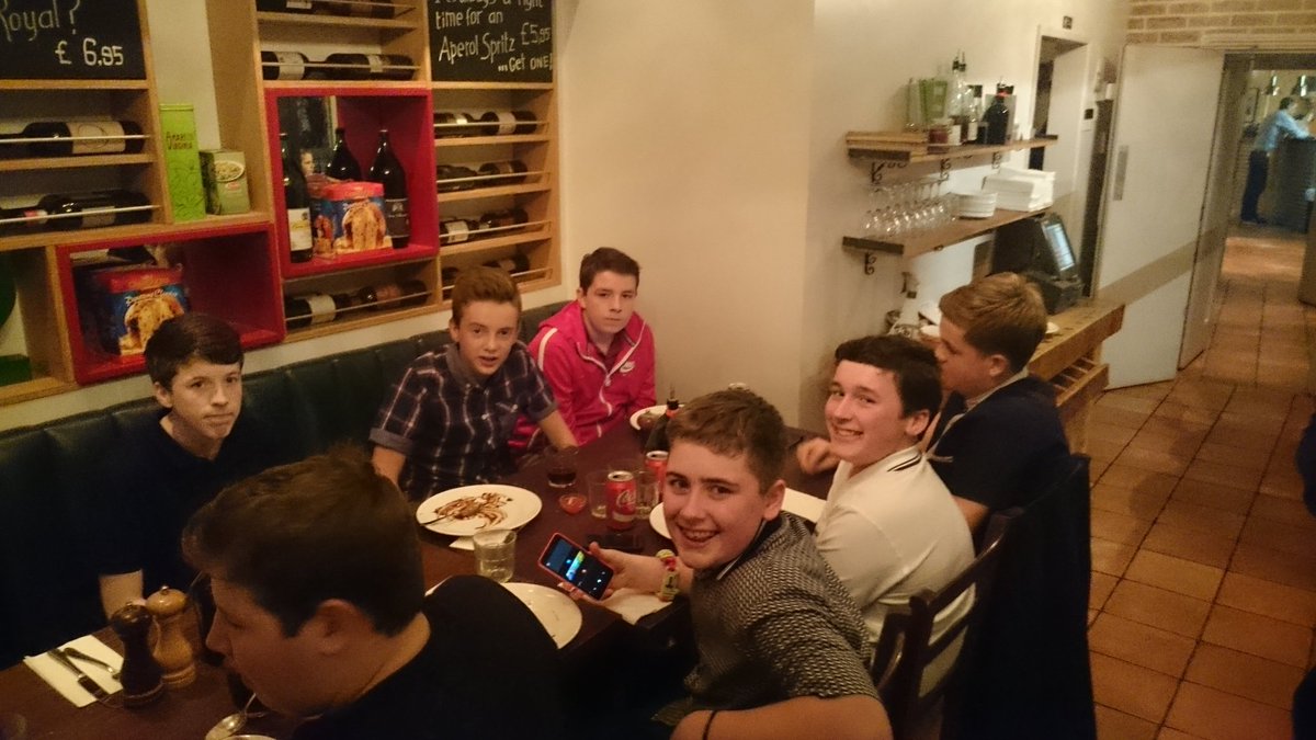 Auchenharvie's tweet photo. #Londonhighlights @Spaghetti_House at Sicilian Ave. Fantastic hosts!!! Grazie!! https://t.co/uZFm1kJ8IH