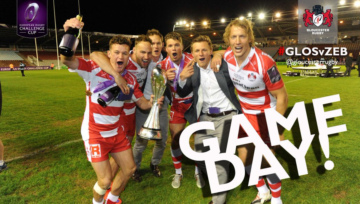 gloucesterrugby's tweet photo. It’s #GameDay | RT this tweet to show your support for the #CherryAndWhites 

#GLOSvZEB https://t.co/dRzBAFwRi3