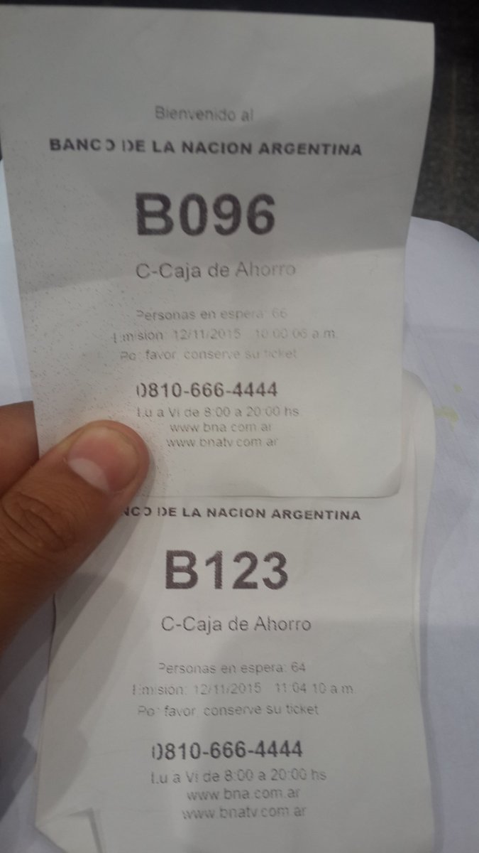 QuejasSm's tweet image. Banco Nación 9 de julio y paso de los andes,sacar un número a las 10am y que te atiendan a las 13.30 @DNDConsumidor
