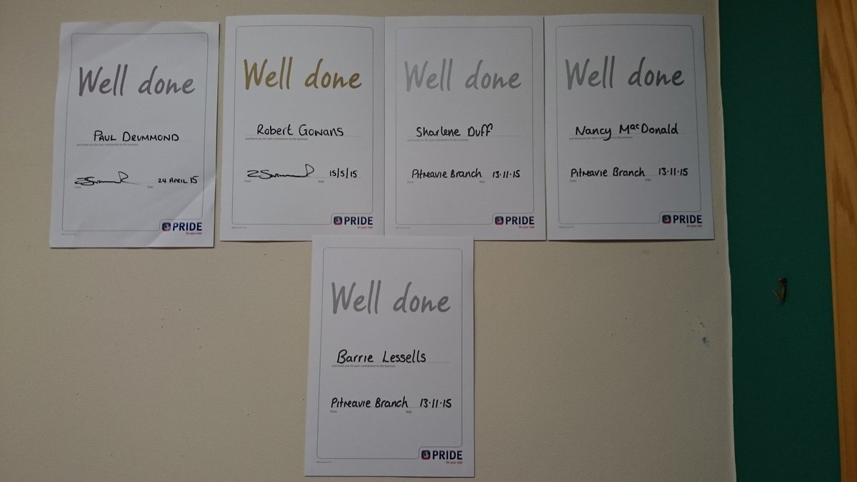 MacLessells's tweet photo. Pitreavie is a very PRIDEY branch. Look at our amazing certificates!! @N__E__S @drummond_paul @bofagaz @AJdinosaur27 https://t.co/Tkm1NsnlTM