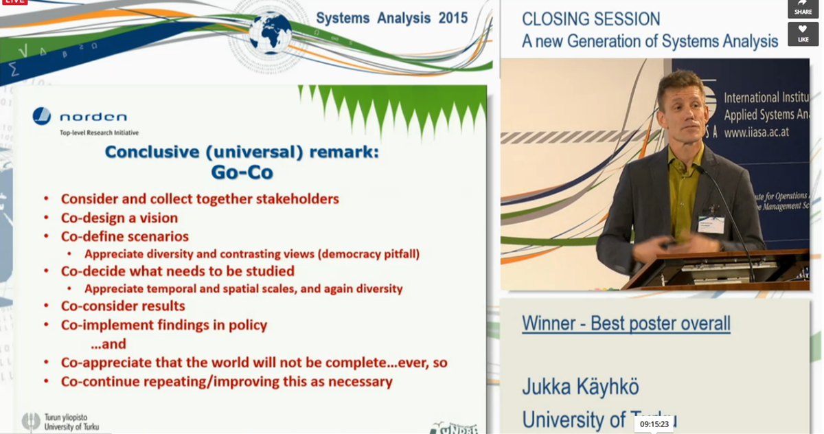 prajdhan's tweet photo. Need of #co-#go overall poster winner Jukka Käyhkö! #systemsanalysis15 #reindeer https://t.co/8ZomOZkEVg https://t.co/eeGOgZEXls