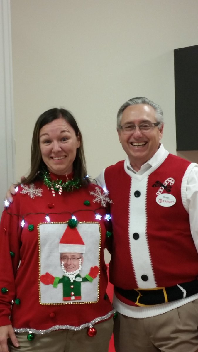 Our team was hilarious with the ugly christmas sweater contest!
