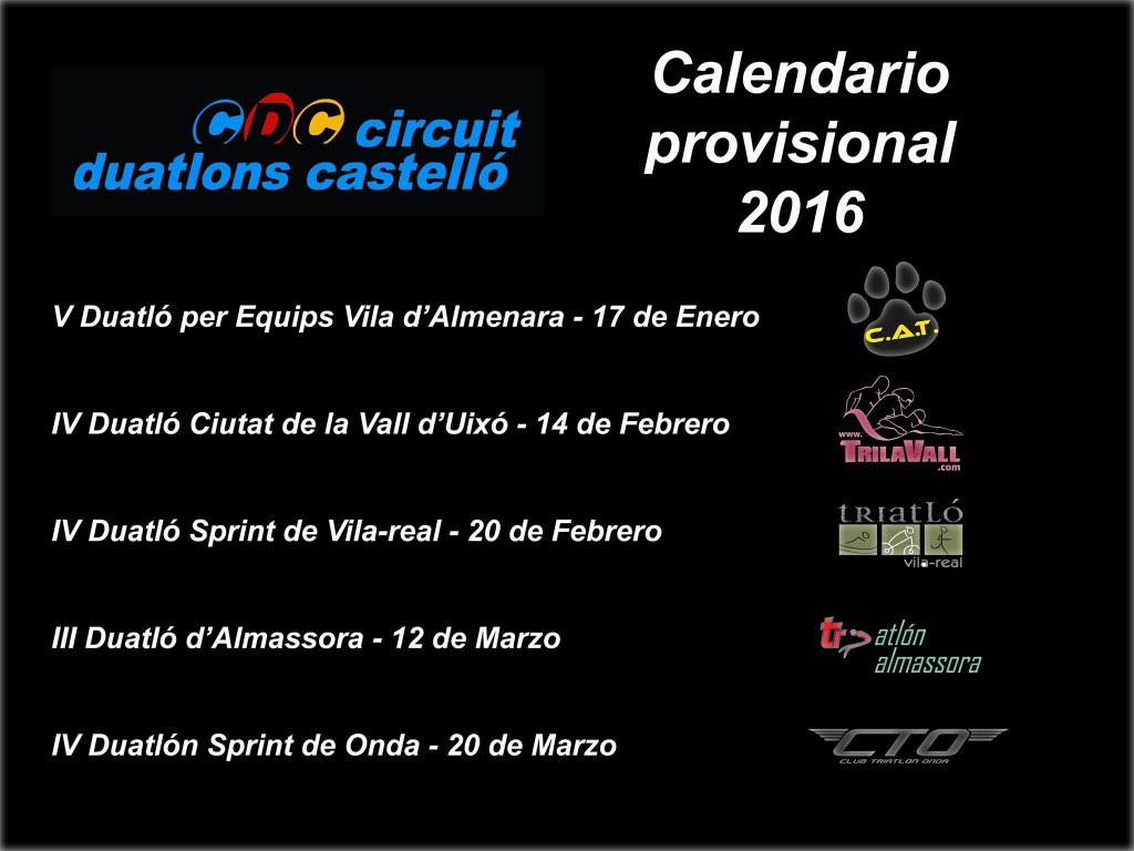 CircuitDuCs's tweet photo. Circuit Duatlons Castelló 2016!!!
@FedTriatloCV @CircuitDuCs @DipuEsport #duatlon https://t.co/3TmTJlvwiY