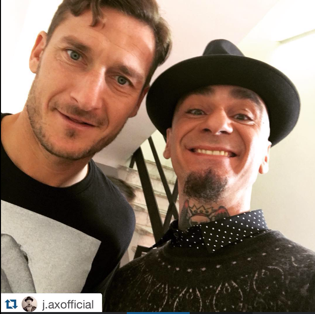 #jax in #johnrichmond with the #famous #soccer #player #francescototti. #johnrichmondofficial  #singer #Totti
