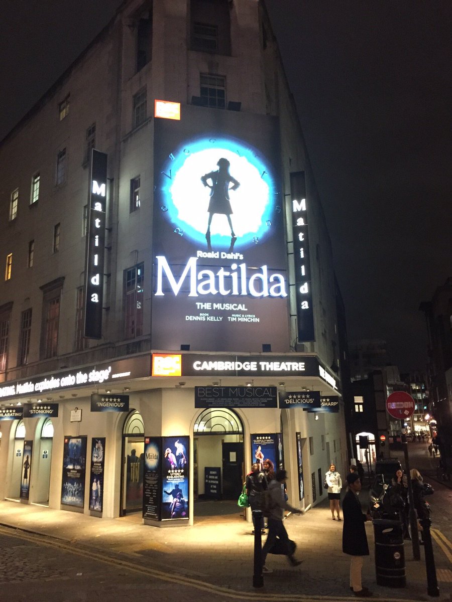 Auchenharvie's tweet photo. #Londonhighlights at @MatildaMusical https://t.co/LsRdGj9Q7B