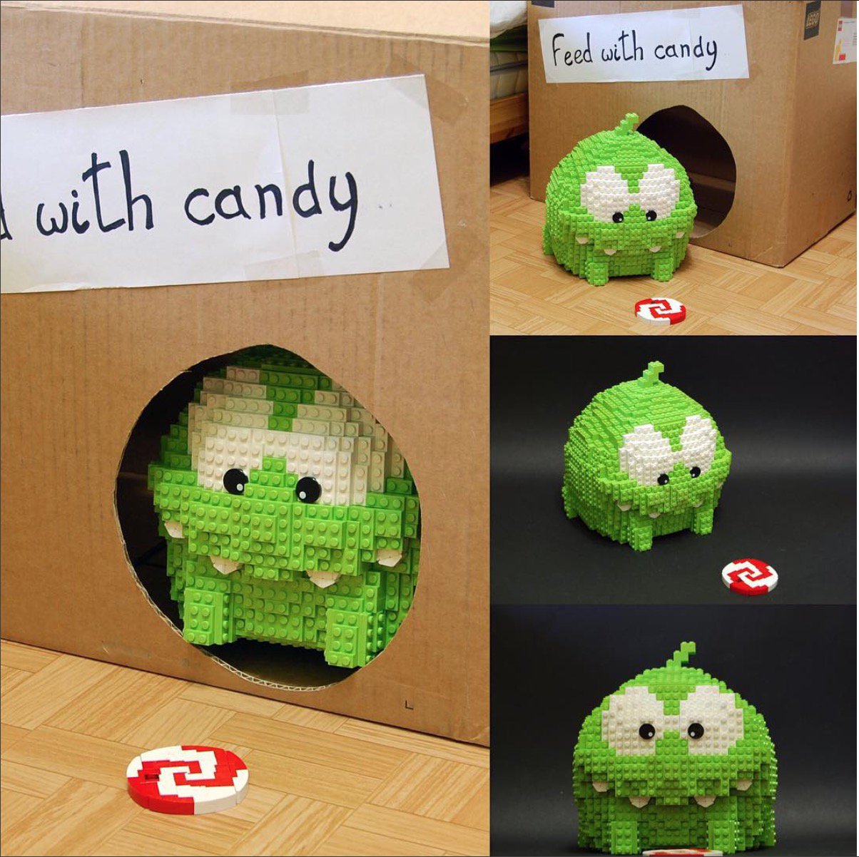 Cut the Rope على X: This #lego #OmNom by Gamebrick made our day