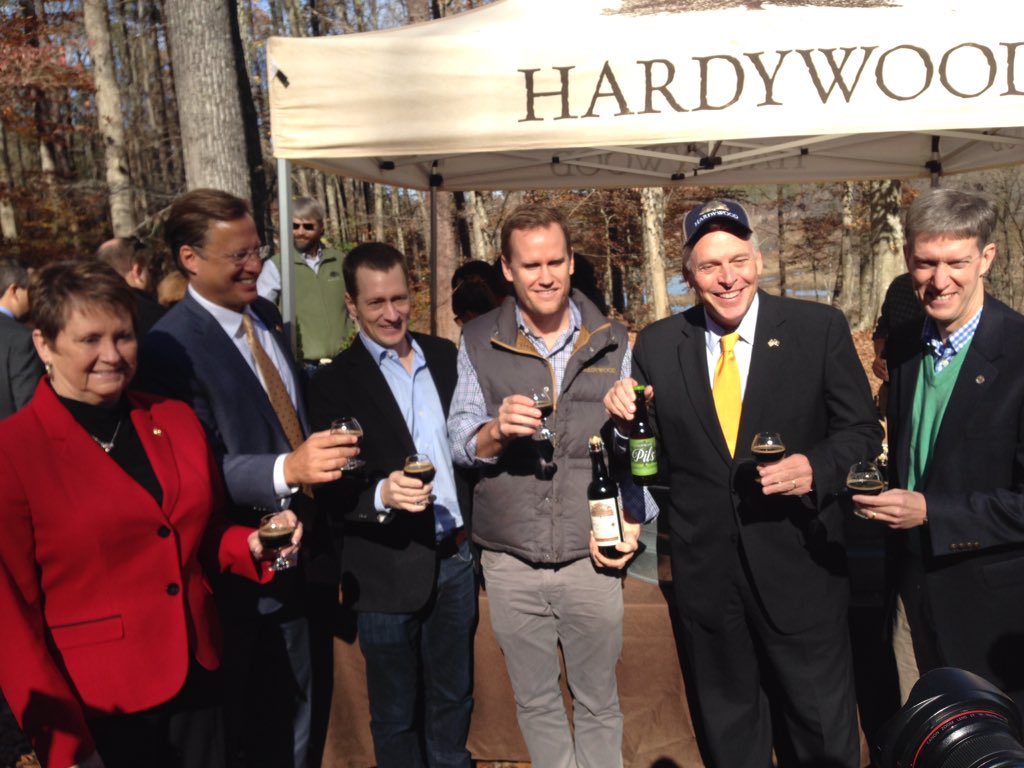 VAGovernor73's tweet photo. #VaCraftBeer industry is booming &amp; the @Hardywood West expansion is an integral component in that growth. Cheers! https://t.co/4OffS7TFeo