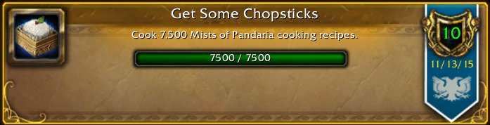 Sleepy_Guild's tweet image. We just earned the [Get Some Chopsticks] Achievement! #Warcraft #SoMuchCarp