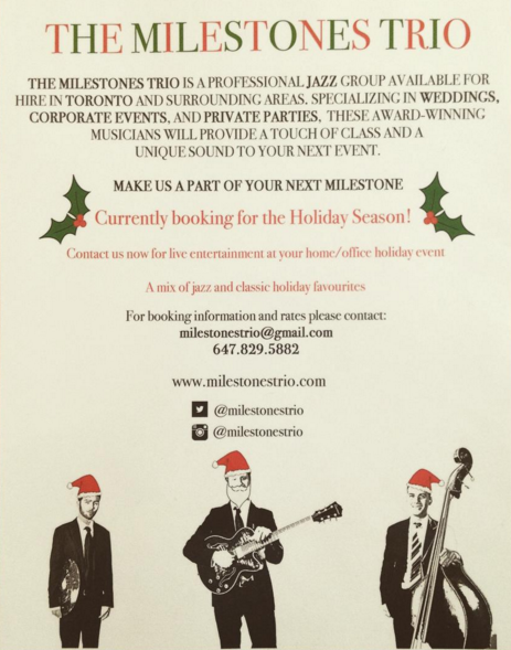 MilestonesTrio's tweet photo. At @DineenCoffee today! We're getting really excited about the holidays. #christmasmusic #jazz #HolidaysAreComing https://t.co/LkiTM6tLuc