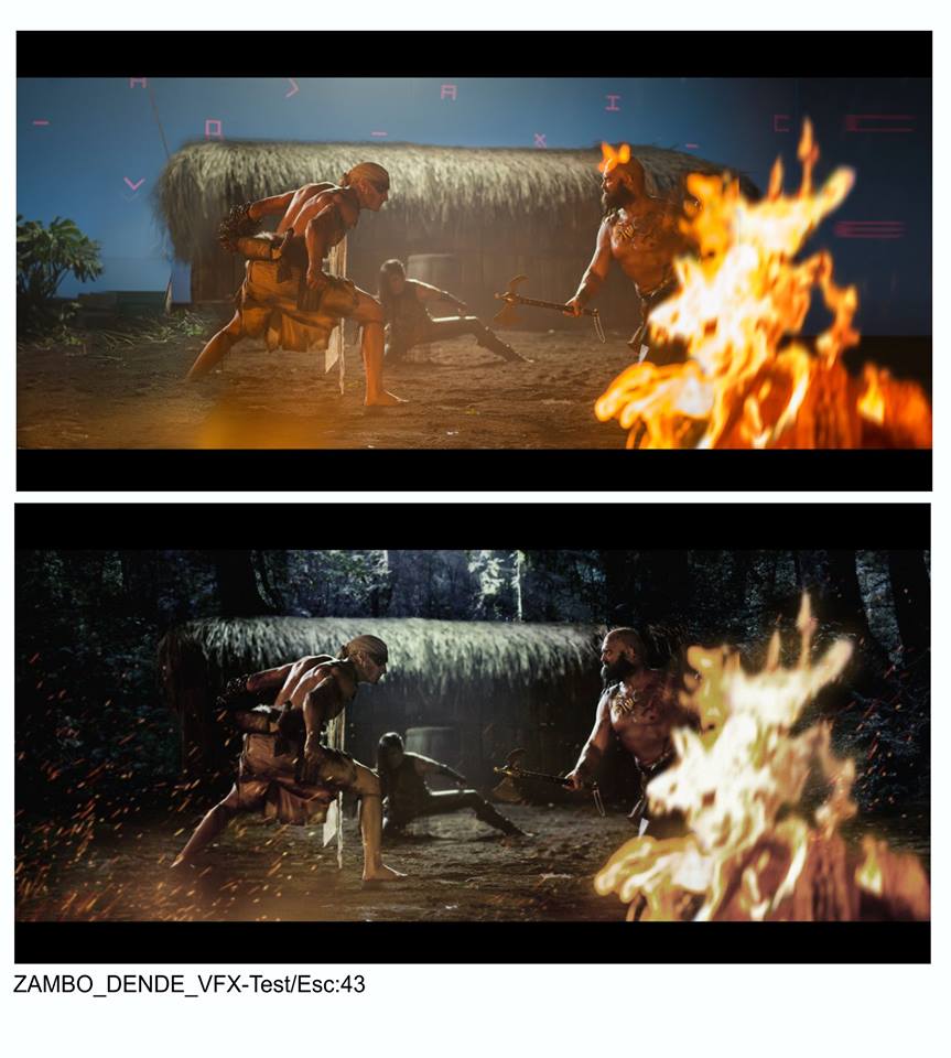 7GCOMICS's tweet photo. Imagen del test VFX de ZAMBO DENDE Cortometraje https://t.co/mK3ZCkhDYa