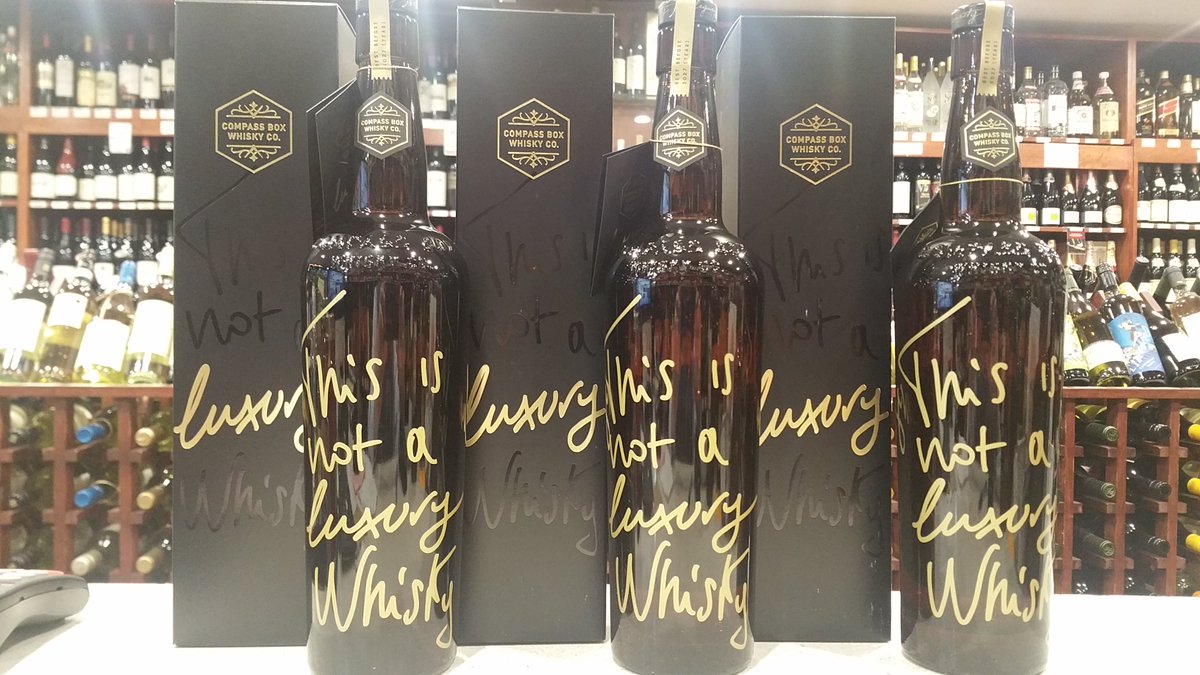 FiveEightWines's tweet photo. In Stock #thisisnotluxurywhiskey 
This Is Not Luxury Whiskey form #compassbox https://t.co/uxsQfZftFX