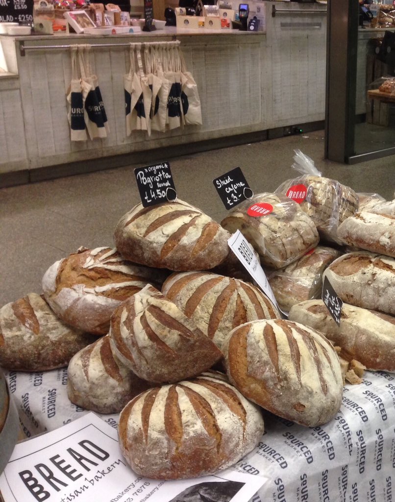Breadbreadhead's tweet image. @SourcedMarket tonight at St Pancras, with #woodovenbread - don't go home without your #weekendfeast of bread