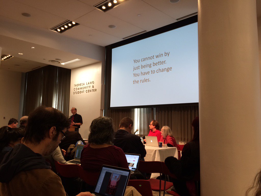 "You have to change the rules" at #platformcoop <a href="/TheNewSchool/">The New School</a>