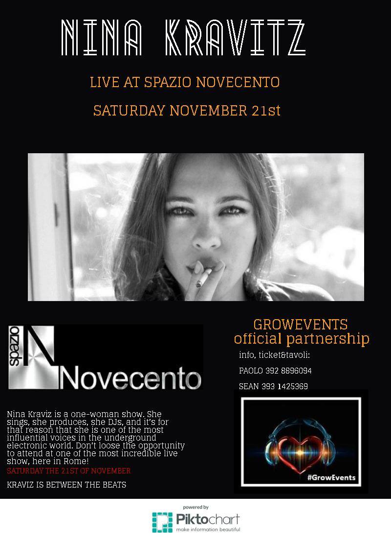 events_grow's tweet photo. Tantissima attesa,previsto SOLD OUT!
21.Novembre
N I N A K R A V I Z@Spazio900

➖Ticket 25€➖ https://t.co/94Q2W28hpI