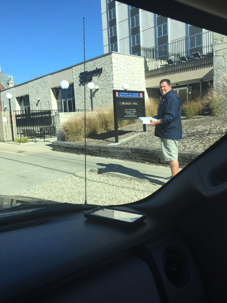 First delivery of the day!