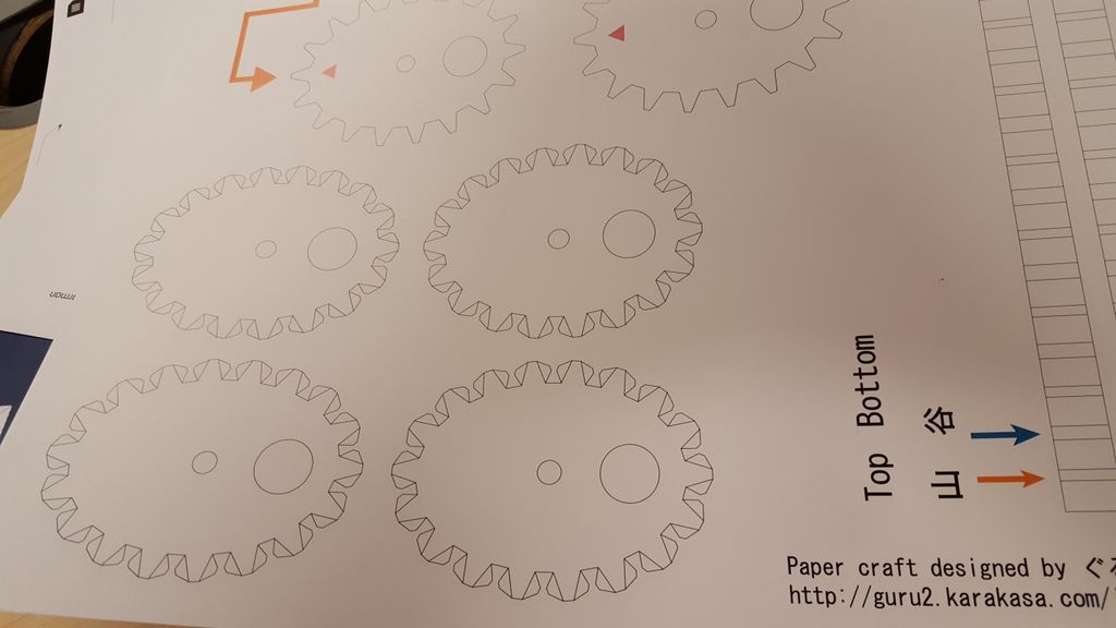 lovelacehack's tweet photo. We've got some plans for papercraft cogs to play with #lovelacehack https://t.co/jHm0r54JkA