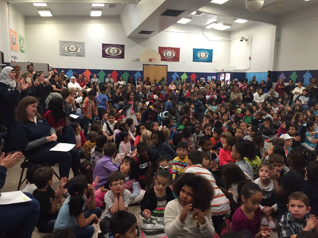 BelAirPanthers's tweet photo. Great day at Bel Air ES. Awards assemblies with students and parents. Look at the crowd. #PantherPride. https://t.co/w4CnyRDSNM