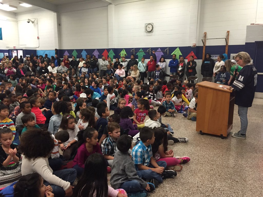 BelAirPanthers's tweet photo. Great day at Bel Air ES. Awards assemblies with students and parents. Look at the crowd. #PantherPride. https://t.co/w4CnyRDSNM