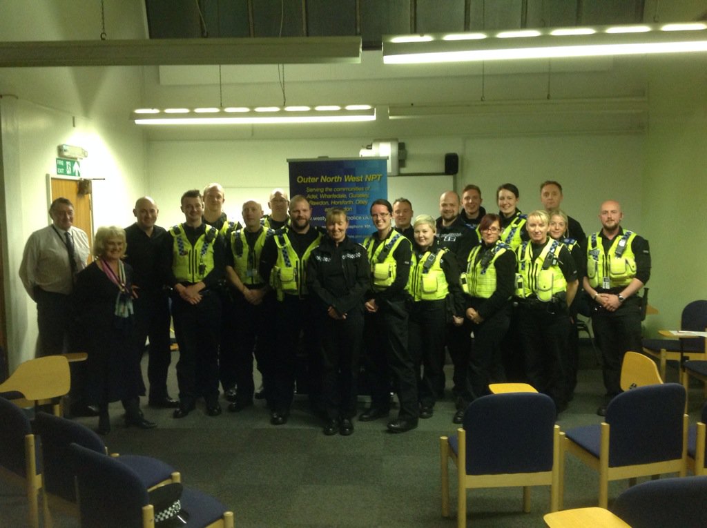 Very warm welcome this afternoon at Otley <a href="/WYP/">wyp</a> &amp; lovely to have Volunteers, PCSOs, Officers &amp; Staff sharing ideas.