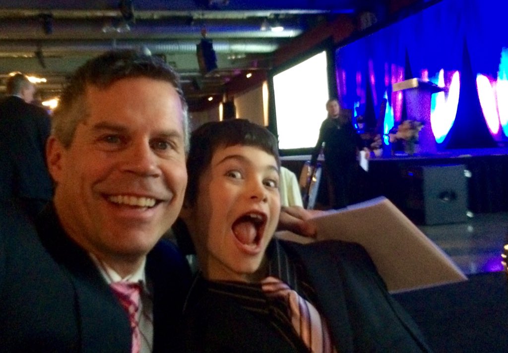 jdavidkelly's tweet photo. Me and Matthew - The Youth Philanthropist Honoree. He's 9!! #npdyyc https://t.co/NZNfHmLupa