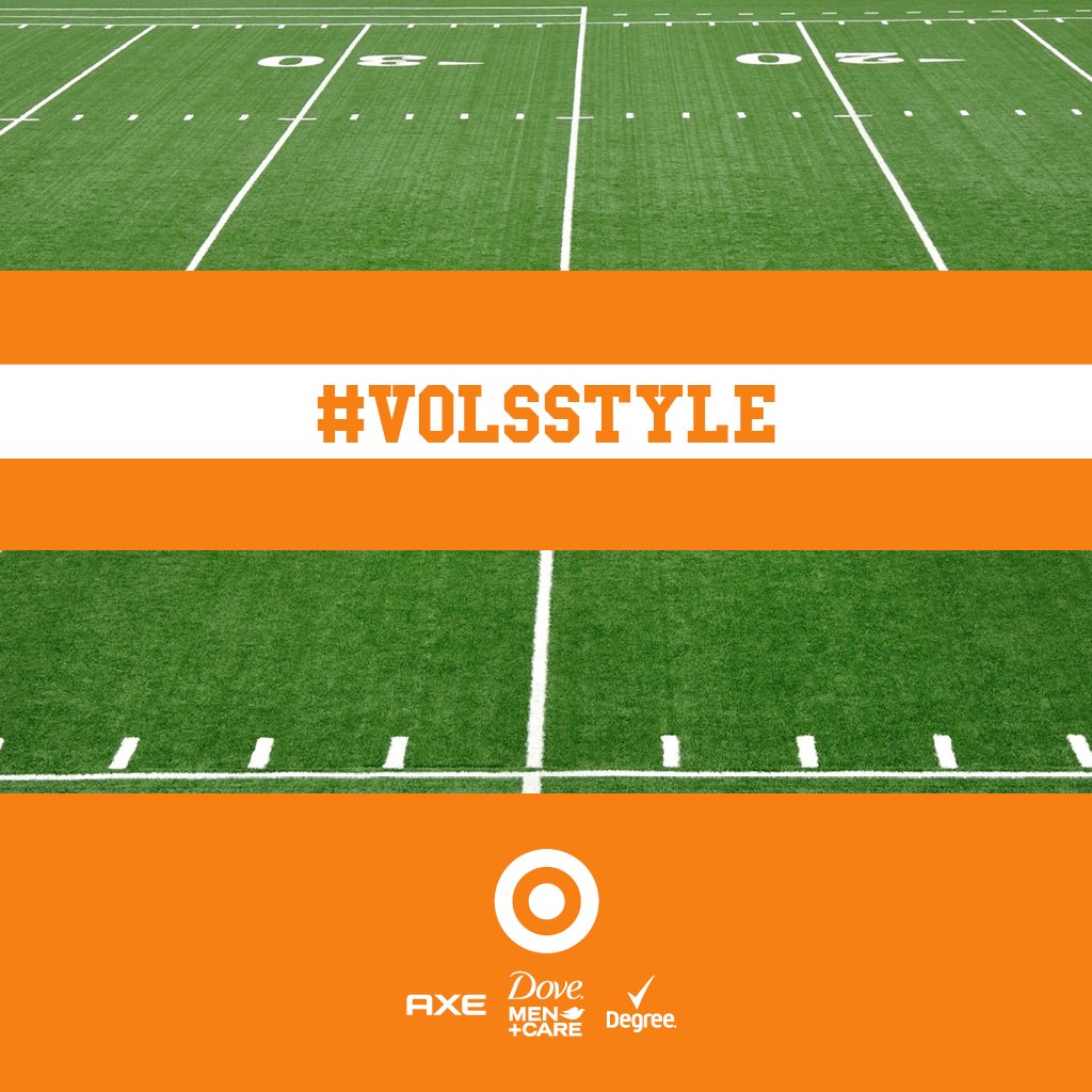 VolNetwork's tweet photo. Give your game day style a boost.Stop by Vol Village tomorrow for some groom and glam!  #VolsStyle @Target @Unilever https://t.co/xnahkoEOdm