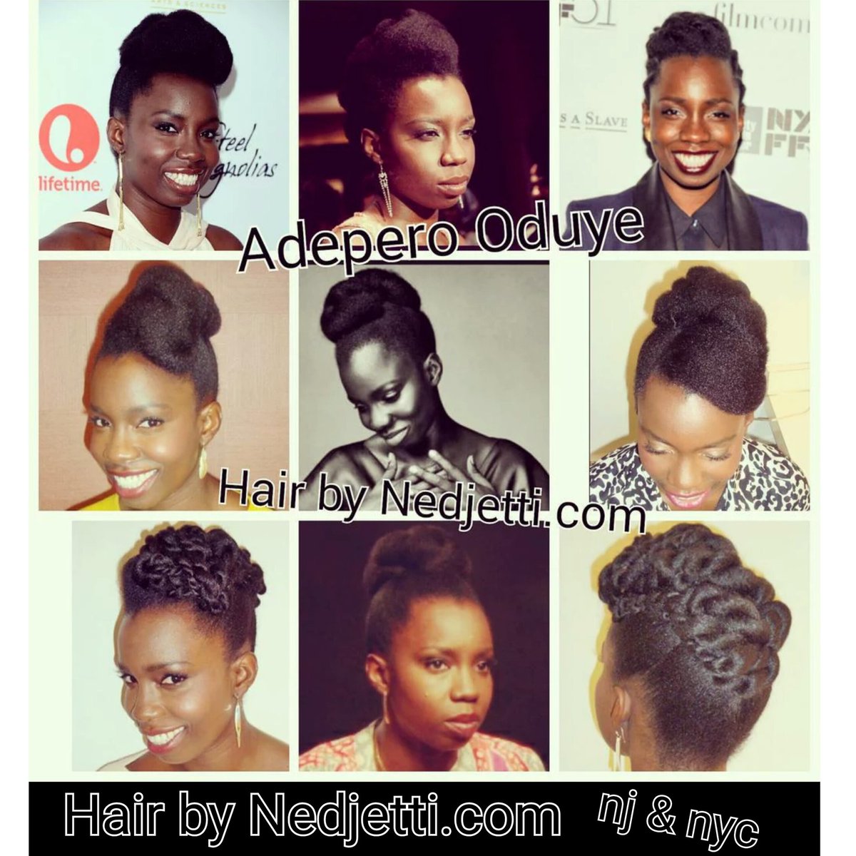 HairbyNedjetti's tweet photo. #Nedjetti 's #extensionsFREE #Naturalhair styles on the BeYOUtiful & talented actress & director #AdeperoOduye ๐ป https://t.co/IuwYrHUXBo