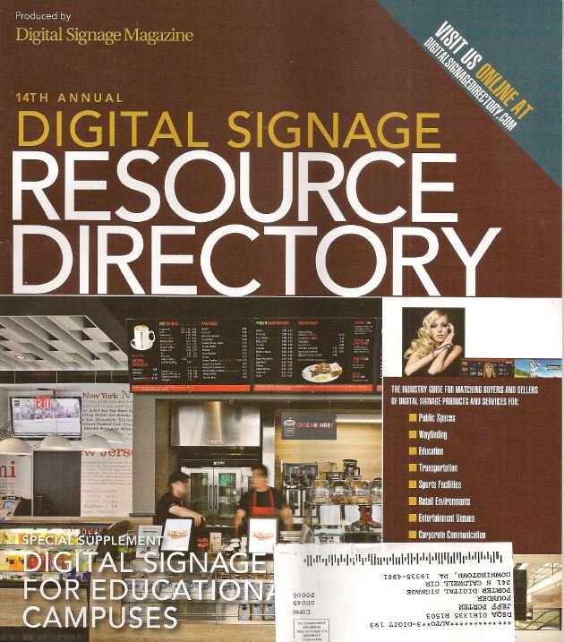 scalajeff's tweet image. New article just published on Digital Signage on the College Campus.  Read the text here:  porterdigitalsignage.com/Blog.html