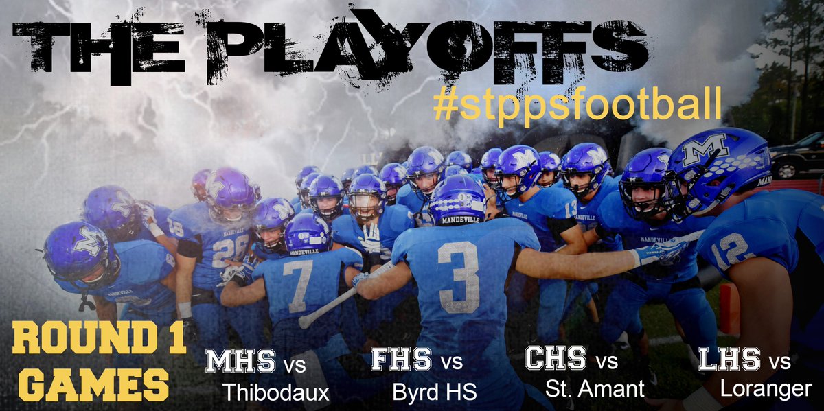stppschools's tweet photo. Good luck to the STPPS football teams tonight in the 1st round of the playoffs! #stppsfootball https://t.co/9njgp0bTjo
