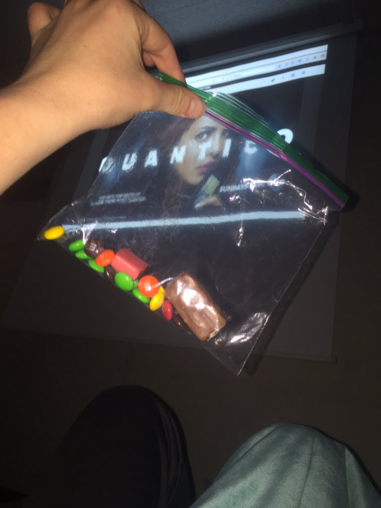 maggieforensics's tweet photo. snacks and quantico #wofs https://t.co/ie5nTuIVHR