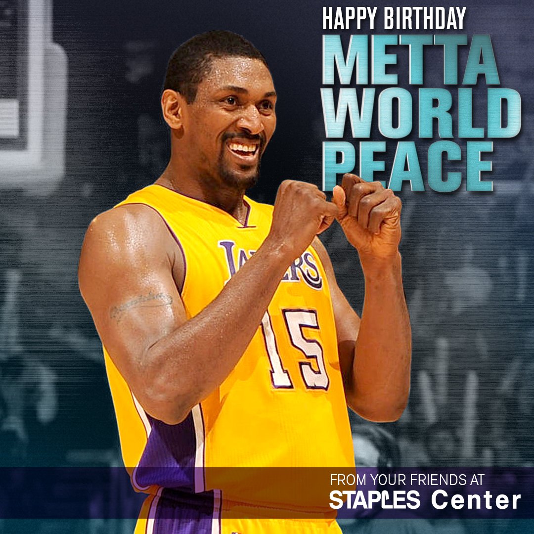 Happy Birthday to the @Lakers Metta World Peace!