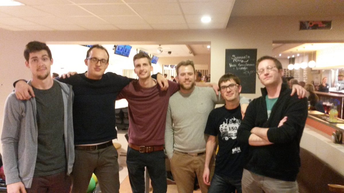 Bowlingnight with the <a href="/Skedified/">Skedify</a> team! #teambuilding #letthebosswin
