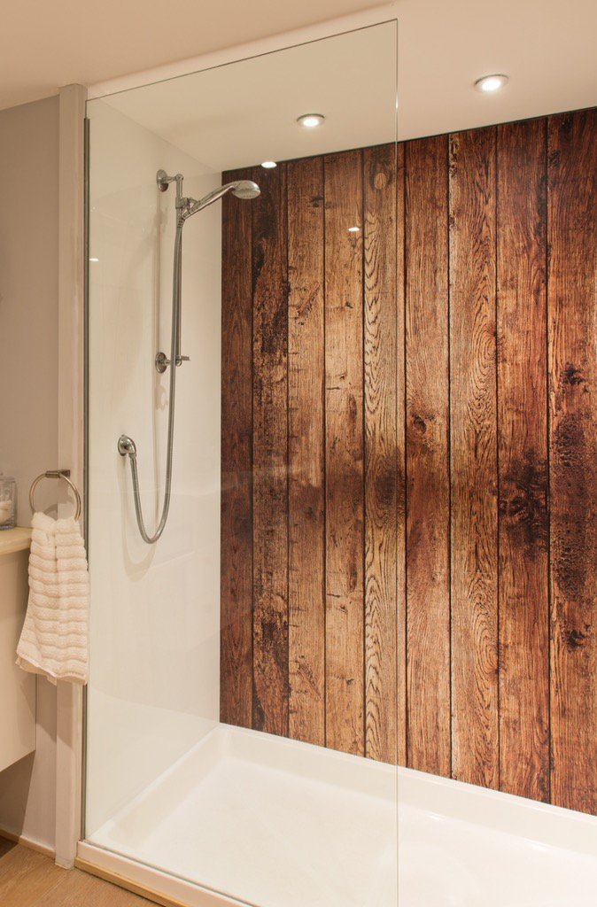 thjsolutions's tweet image. #wooden #wallpanel for the #bathroom ... Well not quite... It's our flexible #waterproof printed panels.