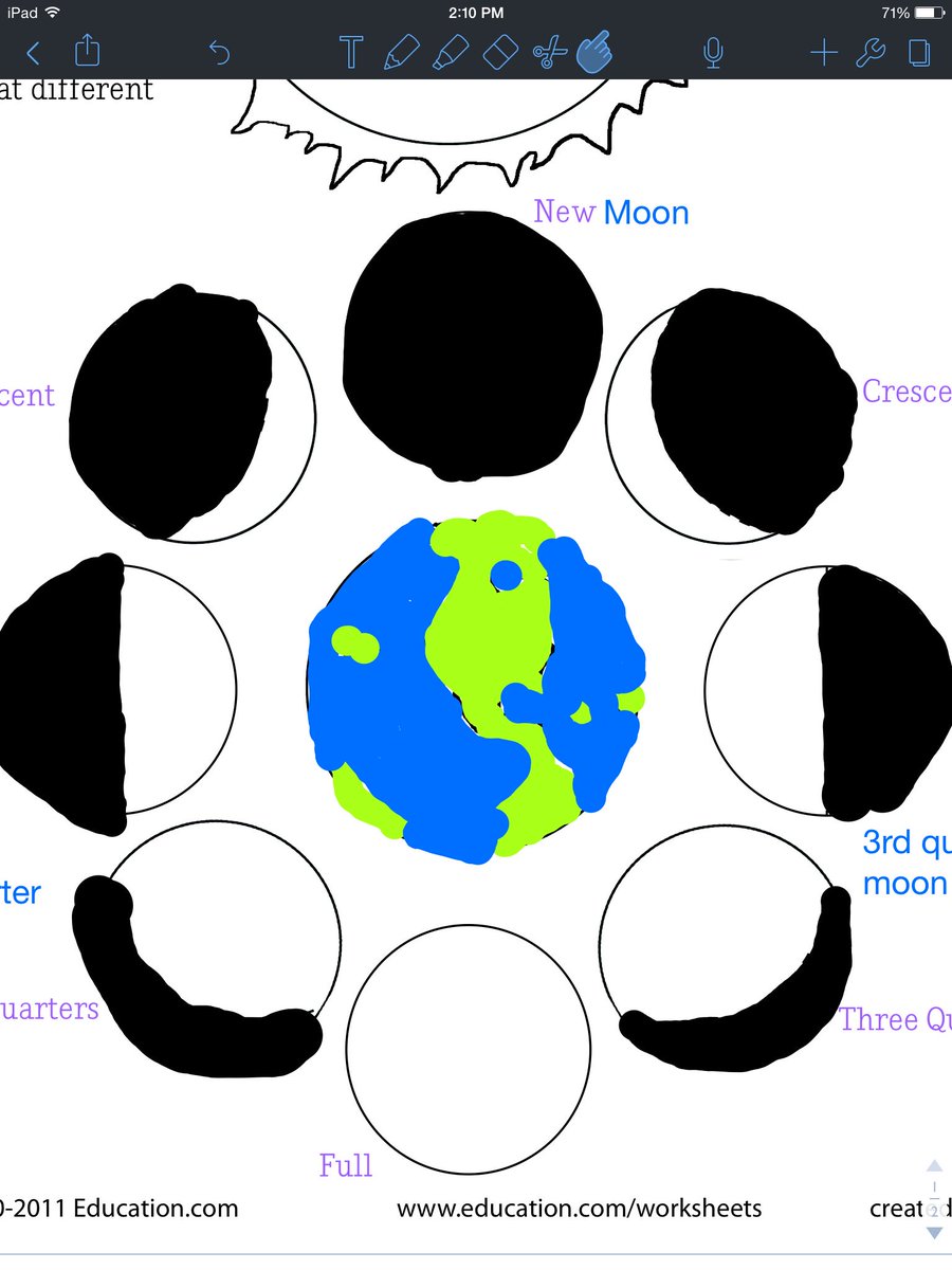 5GoldTeam's tweet photo. Just finished our science test #moonphases (Maddie) https://t.co/JcV8FIPEUv