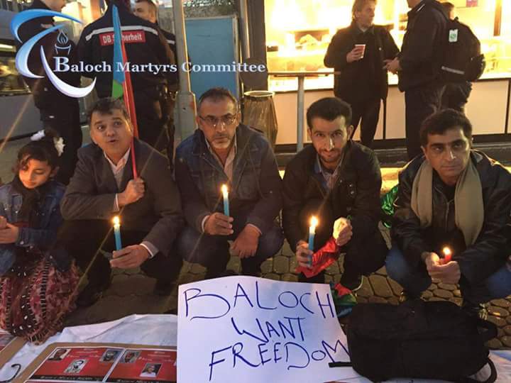 BalochShuhda's tweet photo. #BalochMartyrsDay Dusseldorf #Germany flowers and candlelight vigil for Martyrs of struggle for #FreeBalochistan https://t.co/UI5a3NqLiz