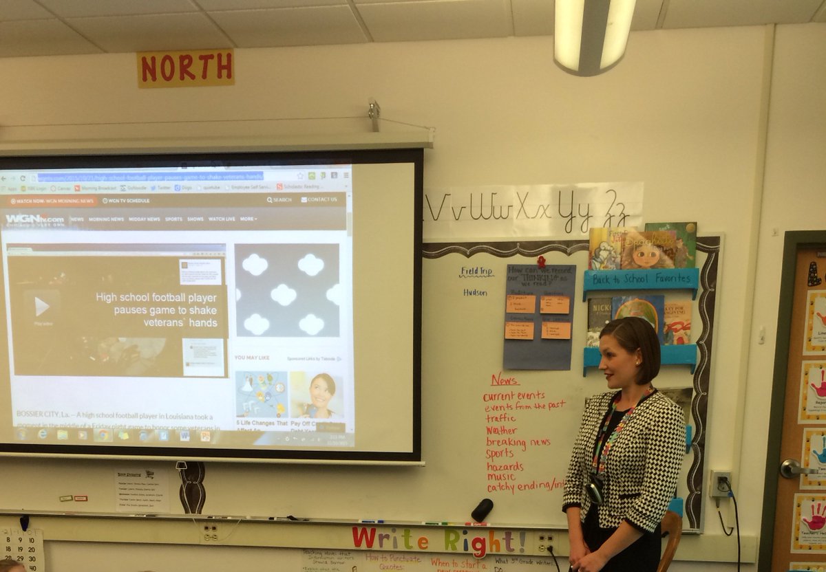 ramirezreview's tweet photo. Thank you to @AubreyReports for giving us news tips and advice! We can't wait to start our own reporting! @WGNNews https://t.co/xnfN0boWw8
