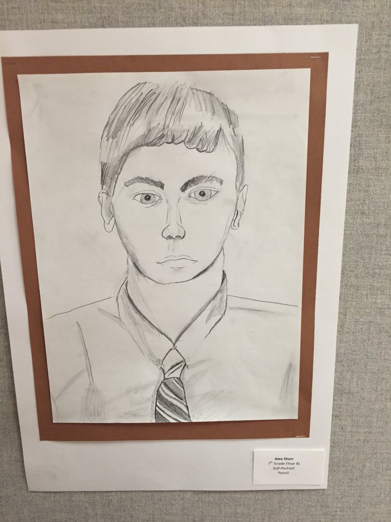 nmsherr's tweet photo. Alex's art at the mint museum in charlotte pencil sketches https://t.co/77ESj7YPdj