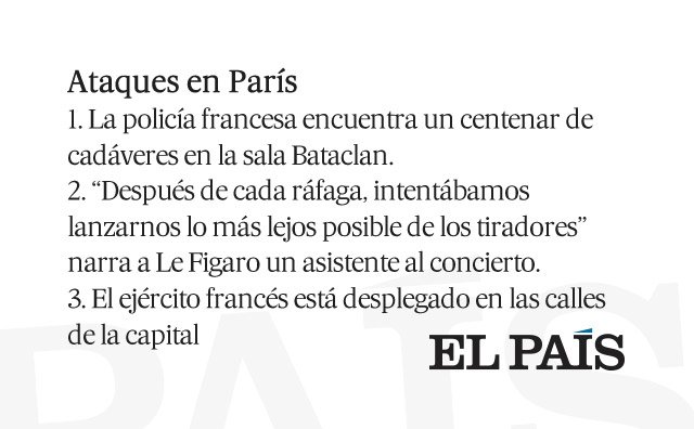 el_pais's tweet photo. #París | Crónica https://t.co/saLBNlZrPB Directo https://t.co/3KjGATVa80 Localizador https://t.co/zrOB1JcGO4 https://t.co/8P0gLwqtNu