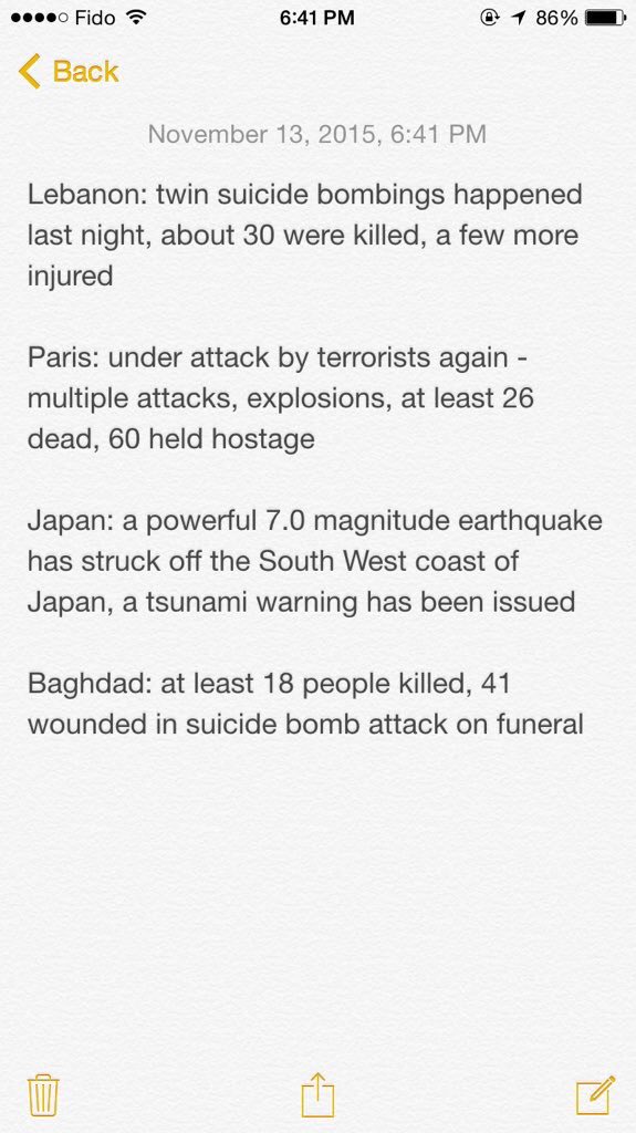 #PrayForParis 
#PrayForJapan 
#PrayForLebanon 
#PrayForTheWorld