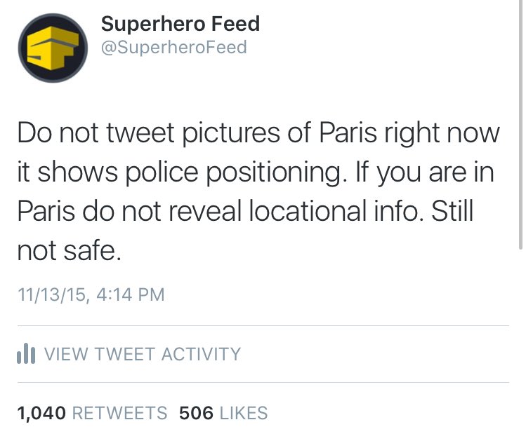 ComicBookNOW's tweet photo. They've now counted 140 deaths in #ParisAttacks. The numbers keep rising, and this information becomes more crucial. https://t.co/5MQawtS6lt