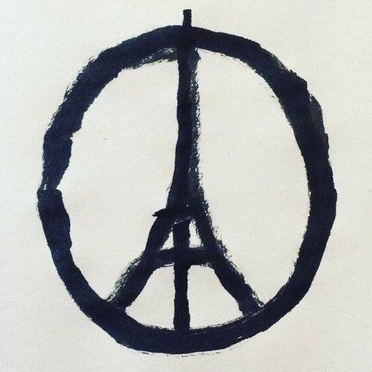 This image via <a href="/therealbansky/">banksy</a> is making its rounds on social media following the #ParisAttacks