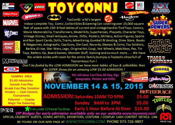 <a href="/startrekgeeks/">Startrekgeeks</a> Be sure to come visit us at TOYCONNNJ!! #TOYCONNJ