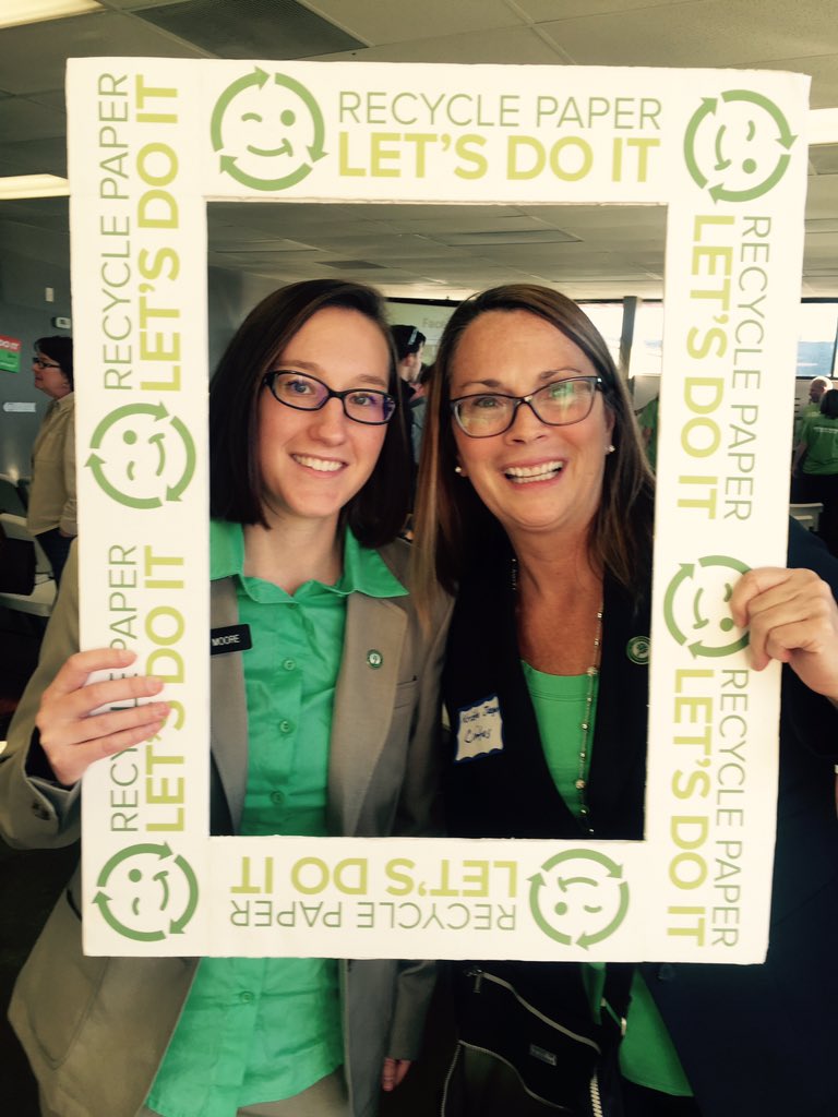 kristajaeger's tweet image. #letsdoitrecycle #greenumbrella #cintascorporation