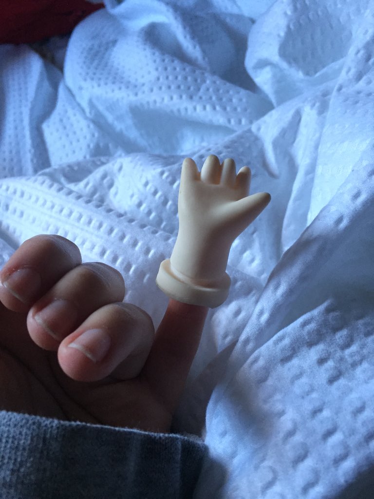 megankahoun's tweet photo. When you clean out your desk and find baby hand... #Botr2014 https://t.co/Pu8EIMum4i