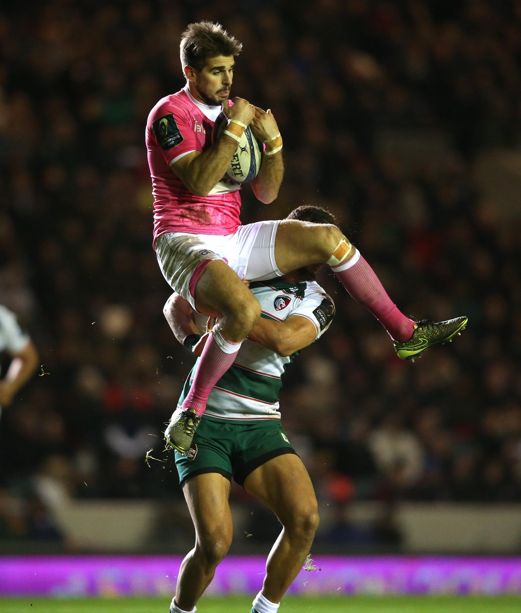 ChampionsCup's tweet image. Half-Time: @LeicesterTigers 12 v 8 @SFParisRugby #ChampionsCup #Pool4  #Round1 ow.ly/UCXue