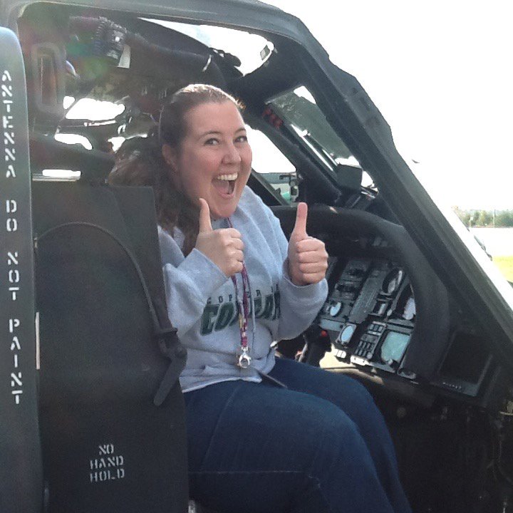 Seeing the Blackhawk helicopter today was so much fun!