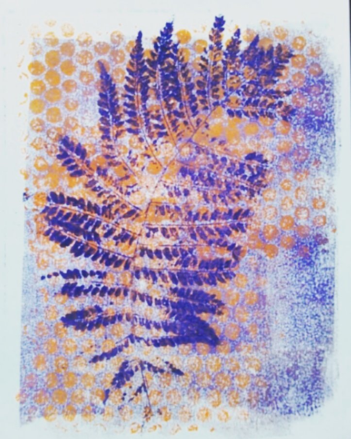 LytlBrd's tweet photo. Fern Monoprint. #printmakingiscool https://t.co/KnfI16ziYy