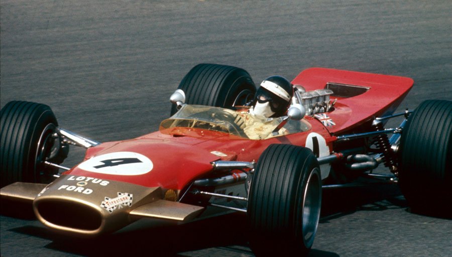 PitCrew_Online's tweet photo. #LotusWeek Mystery driver number 3! Who's this in charge of an aerodynamic looking Lotus 49? https://t.co/3yL661w0Fg