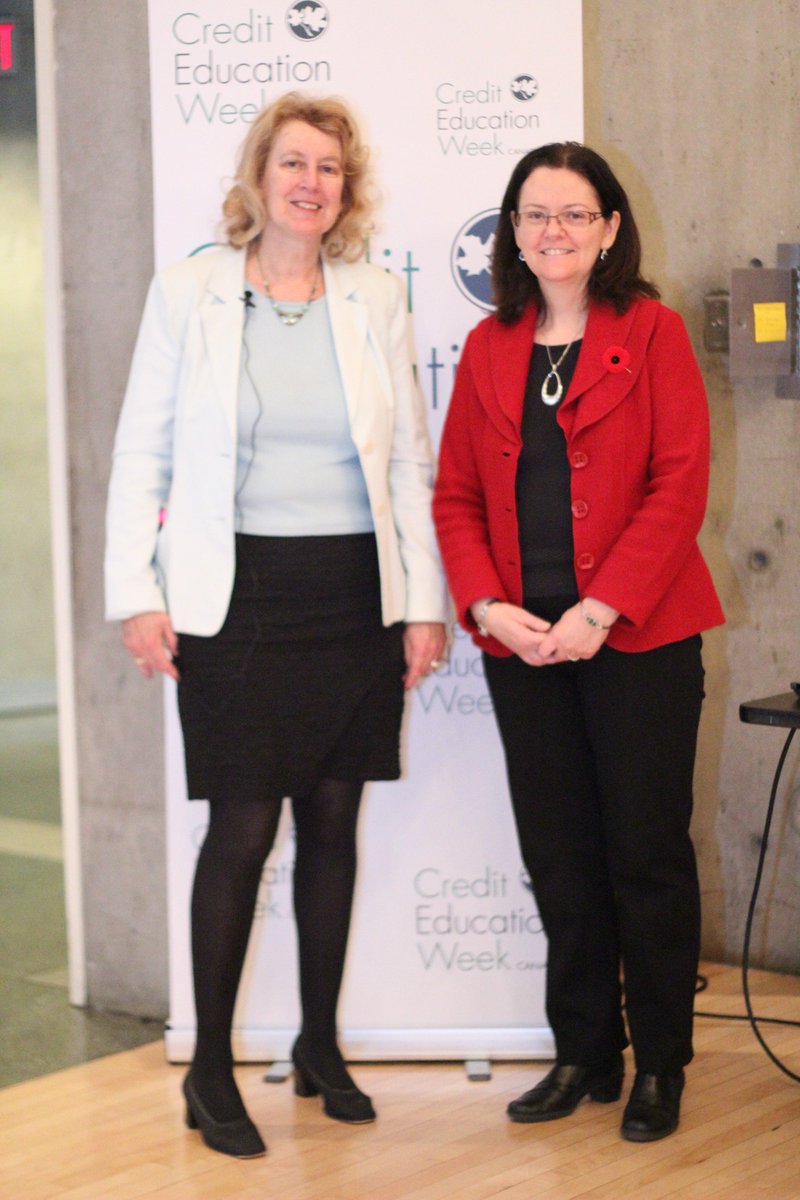 creditcanada's tweet photo. Thank you to @ellenroseman for being a perfect emcee at Credit Education Week. https://t.co/CzwumpGQXR