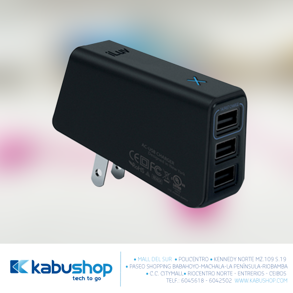 kabushop's tweet photo. Carga hasta tres dispositivos al mismo tiempo con el cargador #iLuv que @Kabushop te ofrece. ¡Visítanos! https://t.co/04Nbb12XjQ
